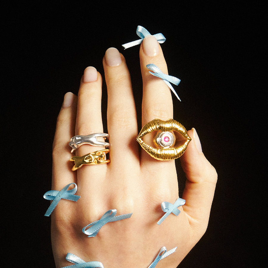 Louise Scarf Ring S00 - Fashion Jewelry