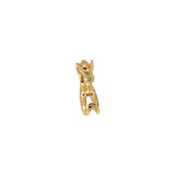 18k gold and emerald jewelry piece in the form of a female body ring