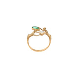 Nós Emerald and Diamond 18k Gold Ring