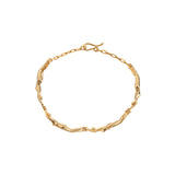 Paola Vilas bracelet in sterling silver with 18k gold plating featuring female bodies in a chain