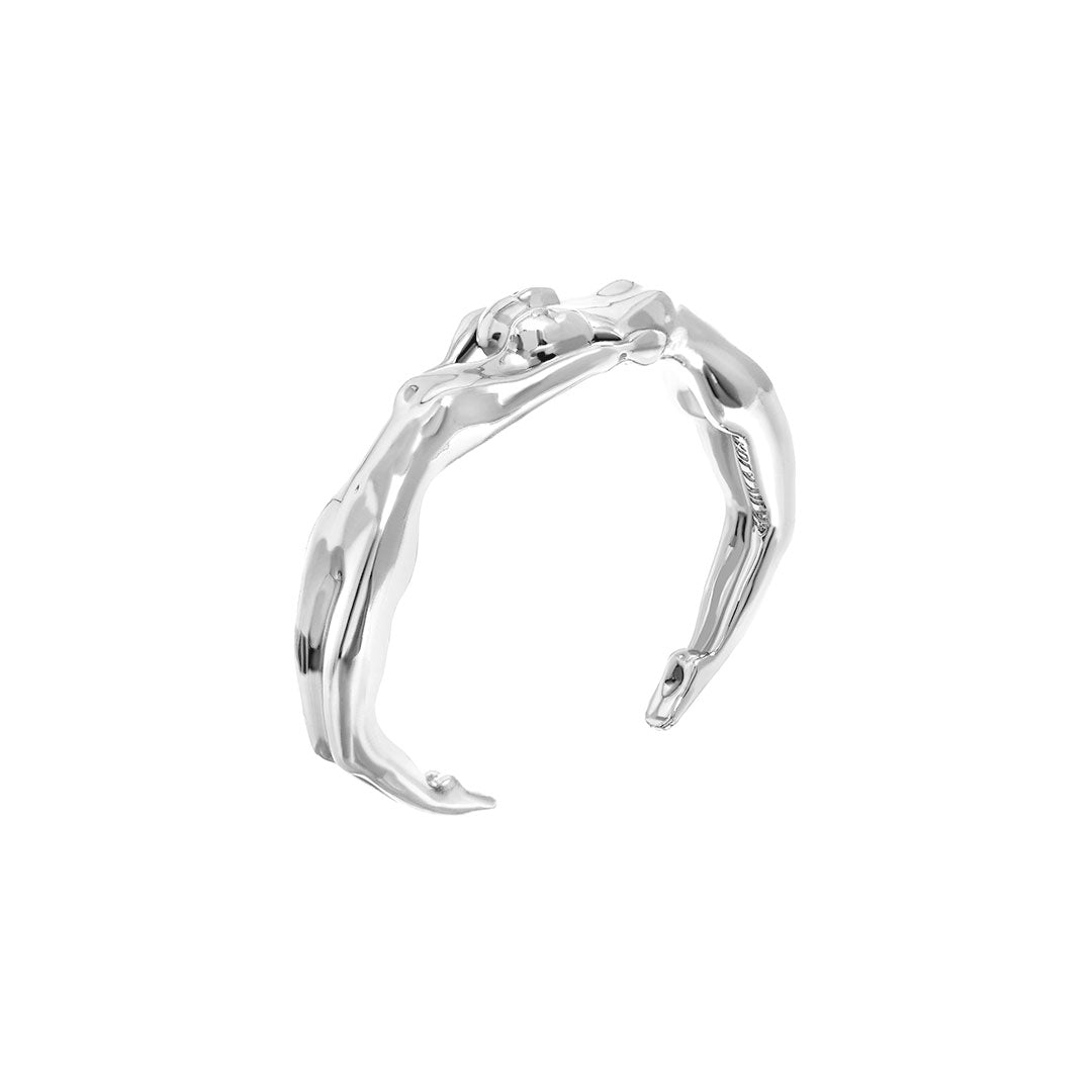 Paola Vilas sterling silver bracelet with realistic fused female bodies