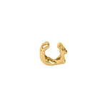 Paola Vilas earcuff in sterling silver with 18k gold plating featuring a female body