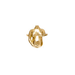 Sterling silver ring with 18k gold plating of a pregnant woman