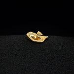 Paola Vilas pregnant woman ring in sterling silver with 18k gold plating