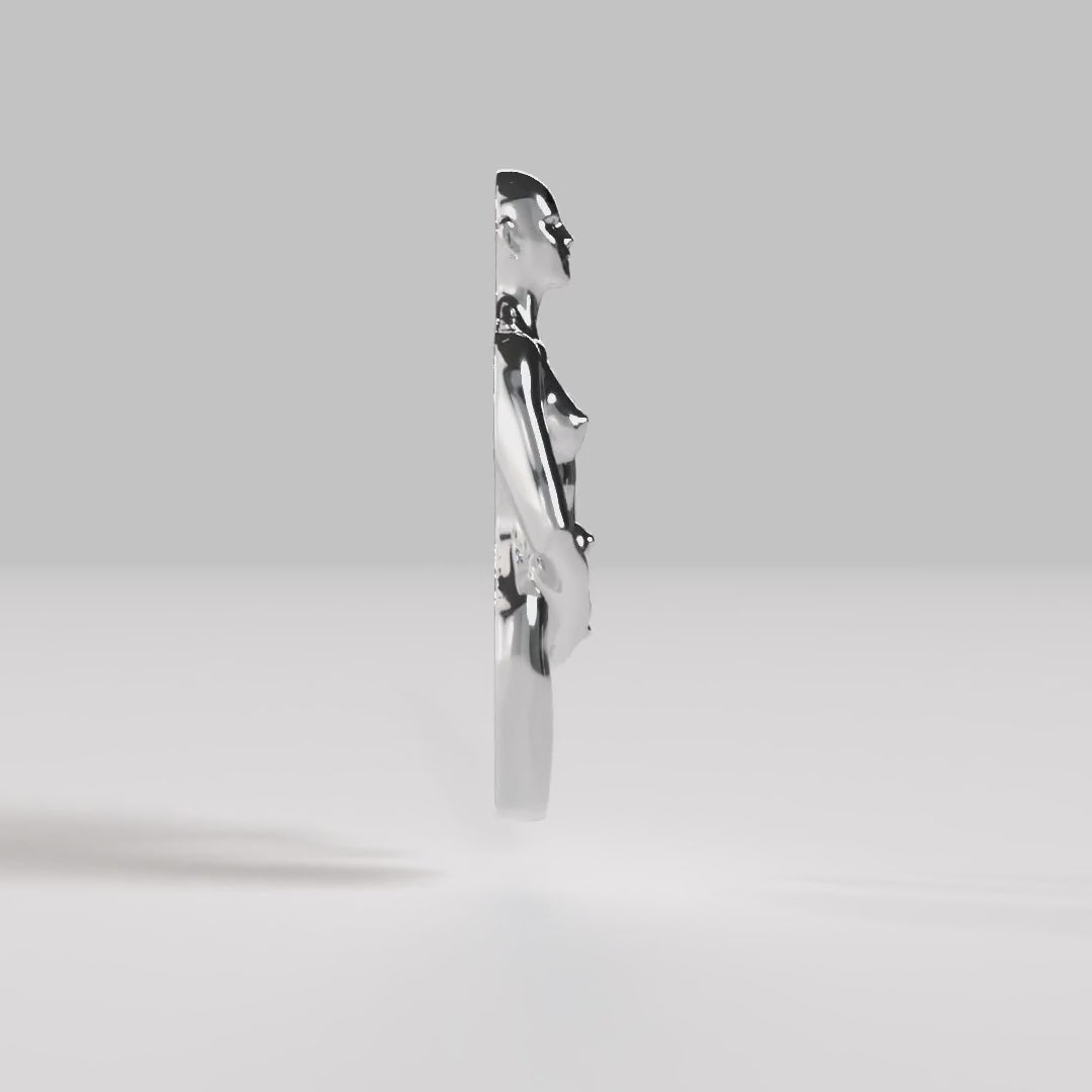 Video of Paola Vilas 3D sculpture of the Aquarius sign