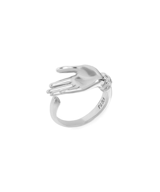 Paola Vilas palm ring in sterling silver