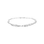 Sterling silver bracelet featuring female bodies in a chain