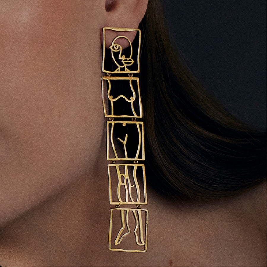 Hilma Earrings Gold Plated