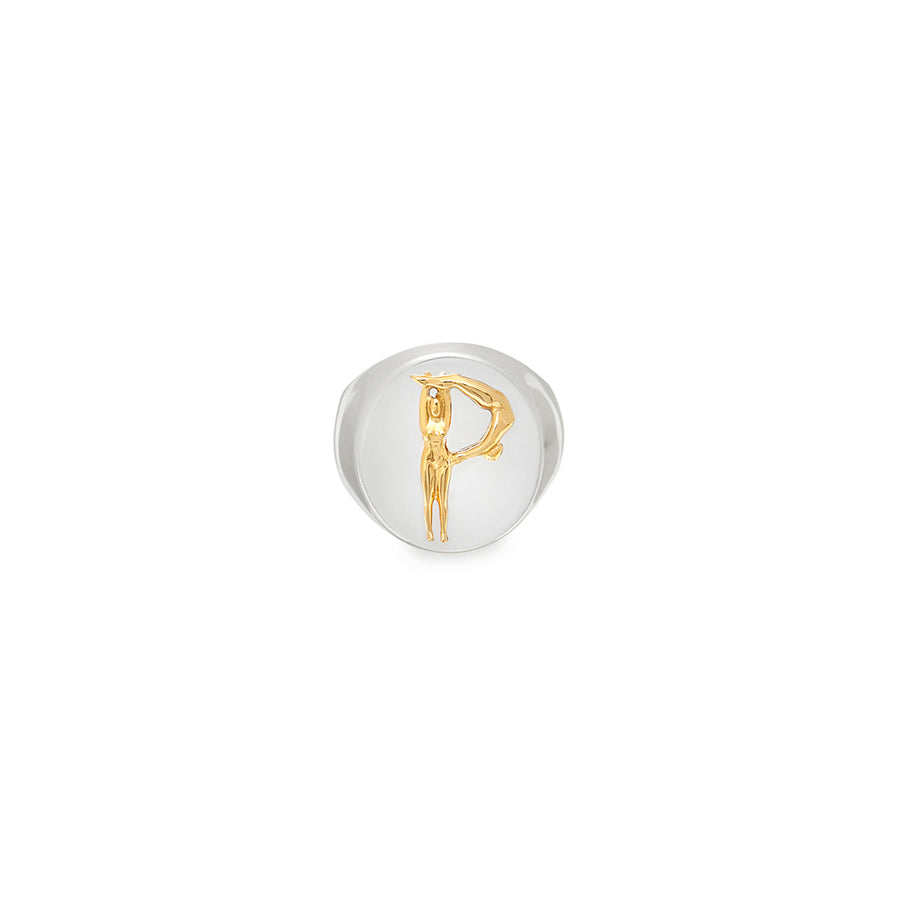 Eugênia Alphabet Ring Gold