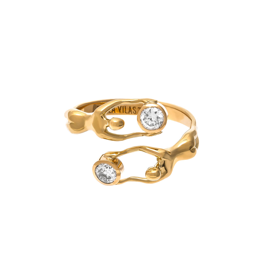 Nós Diamond 18k Gold Ring