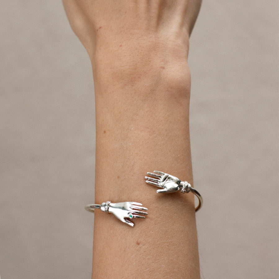 Skeleton Hand Barrette in Silver – Besom Boutique