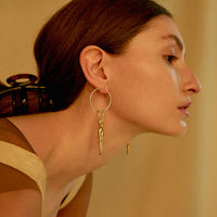 Pleated Hoop Earrings – D.Louise Jewellery
